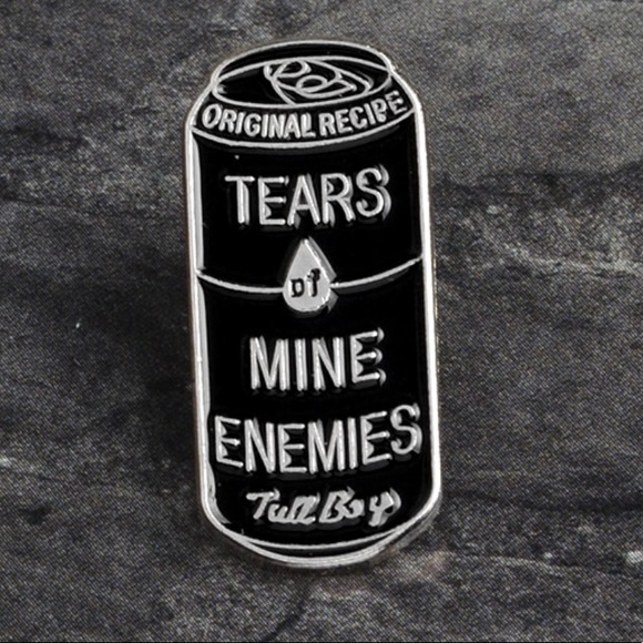 NEW Tears Of Mine Enemies Enamel Pin Brooch - Picture 2 of 3